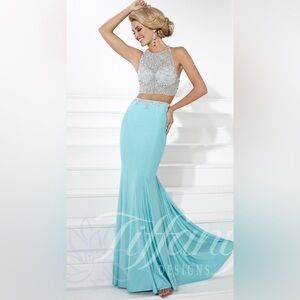 Tiffany Mist Two Piece Prom Dress